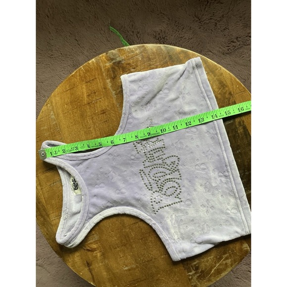 Bratz Light Purple Velvet Racerback Crop Top Sz: XS - Picture 5 of 8